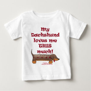 Dachshund Love Meter Baby T-Shirt