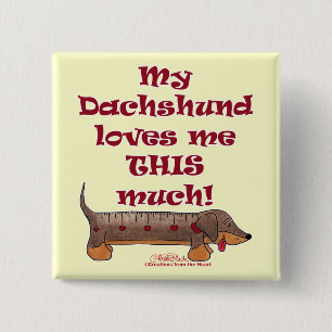 Dachshund Love Meter Button