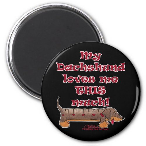 Dachshund Love Meter Magnet