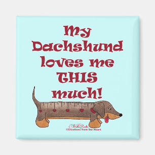 Dachshund Love Meter Magnet