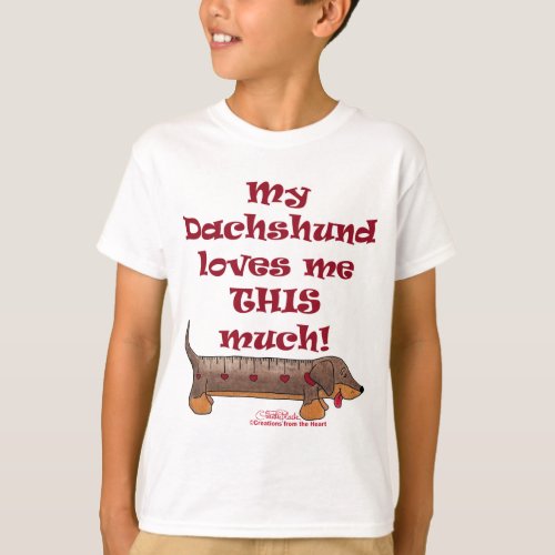 Dachshund Love Meter T_Shirt