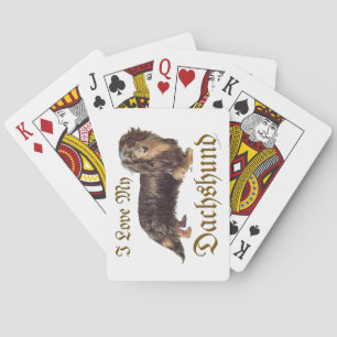 Dachshund Love Poker Cards
