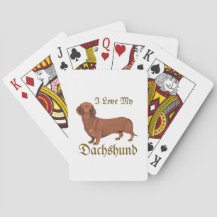 Dachshund Love Poker Cards