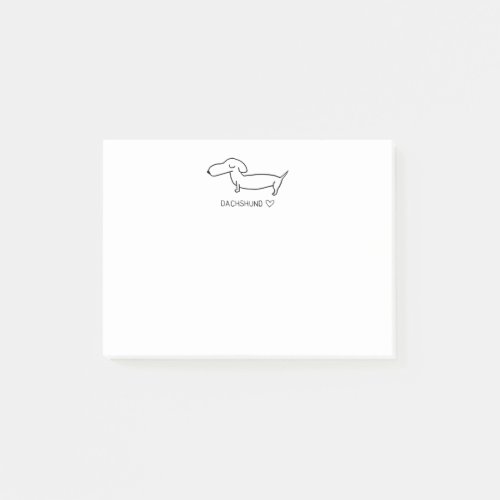 Dachshund Love Post_it Notes