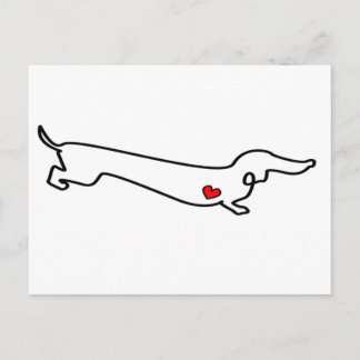 Dachshund Love Postcard