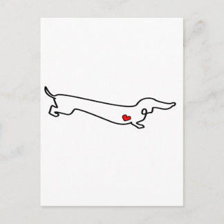 Dachshund Love Postcard