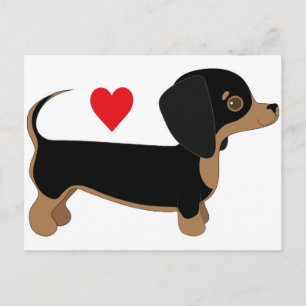 Dachshund Love Postcard