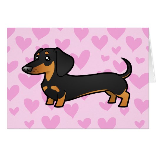 Dachshund Love (smooth coat) (Front Horizontal)