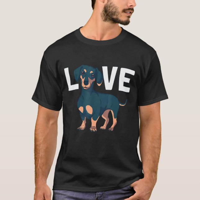 Dachshund Love T-Shirt (Front)