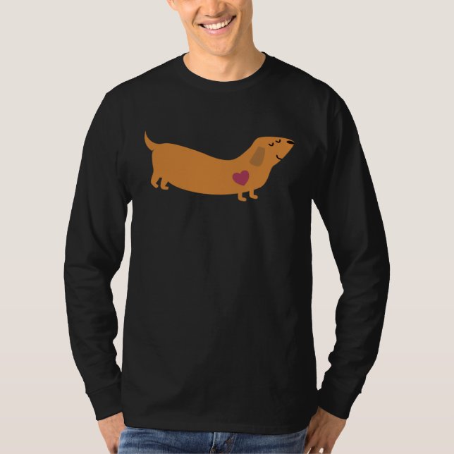 Dachshund Love T-Shirt (Front)