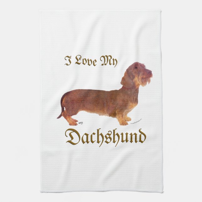 Dachshund Love Towel (Vertical)