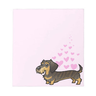 Dachshund Love (wirehair) Notepad
