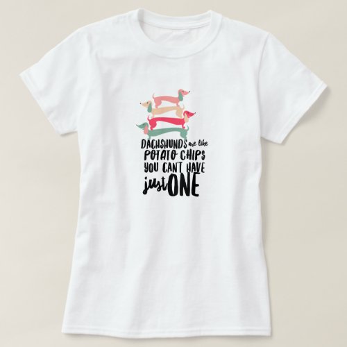 Dachshund Love Womens Basic T_Shirt