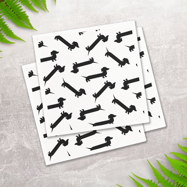 Dachshund Lover Birthday Party Cute Paper Napkins (Creator Uploaded)