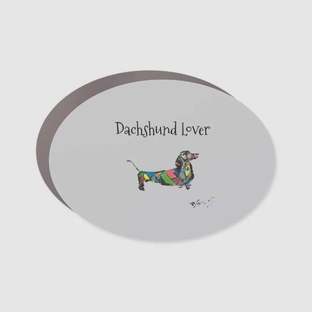 Dachshund Lover Car Magnet (Front)