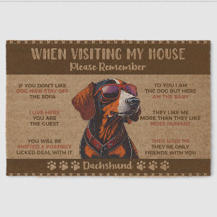 Dachshund Lover Doormat Fiber Doormat