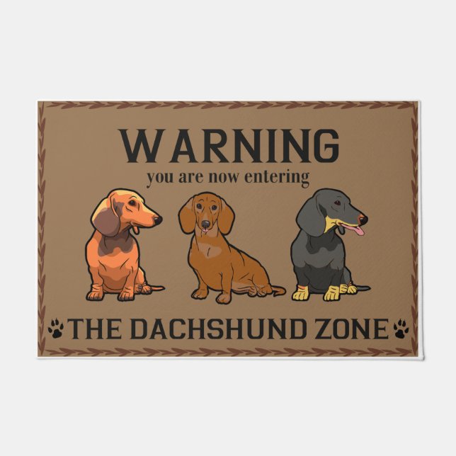 Dachshund Lover Gift,Dachshund Doormat (Front)