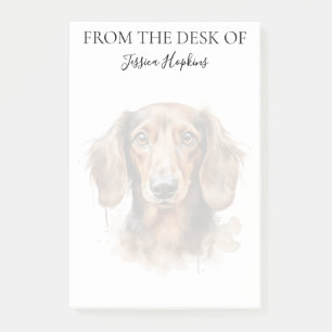 Dachshund Lover Monogrammed Dog Post-it Notes