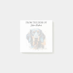 Dachshund Lover Monogrammed Dog Post-it Notes