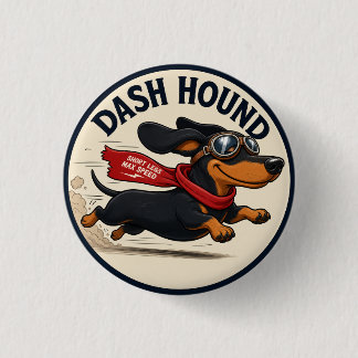 Dachshund Lover Patches. Cute Dog Patch/Badge 3 Cm Button