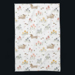 Dachshund Lover Weiner Dog Sausage Dog Wildflower Kitchen Towel<br><div class="desc">Dachshund Lover Weiner Dog Sausage Dog Wildflower kitchen towel illustrated by international designer,  Kathrin Legg</div>