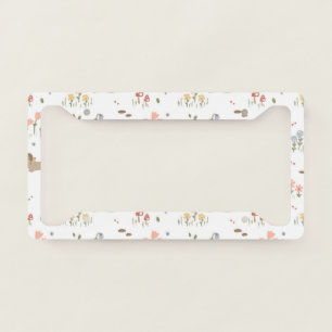 Dachshund Lover Weiner Dog Sausage Dog Wildflower License Plate Frame