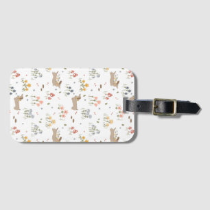 Dachshund Lover Weiner Dog Sausage Dog Wildflower Luggage Tag