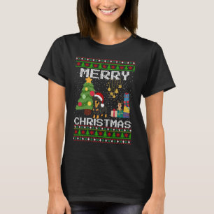 Dachshund Lovers Merry Christmas Ugly Christmas Sw T-Shirt