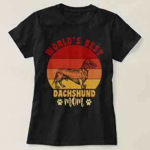 Dachshund Lovers, Worlds Best Dachshund Mom T-Shirt