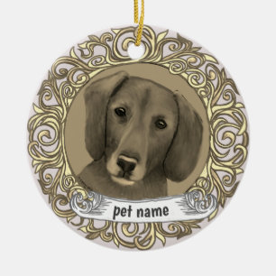 Dachshund Loving Memory ornament