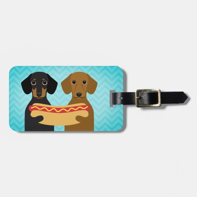 Dachshund Luggage Tags (Front Horizontal)