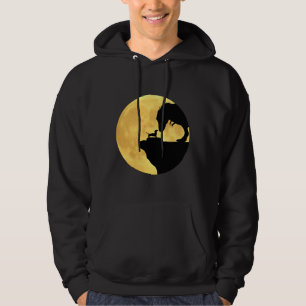 Dachshund Making Friends With A T Rex In Front Of  Hoodie