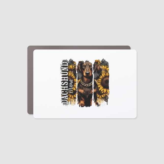 Dachshund Mama Car Magnet (Front)