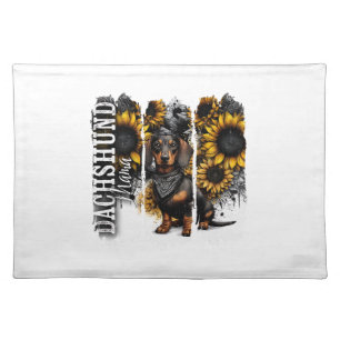 Dachshund Mama  Cloth Placemat