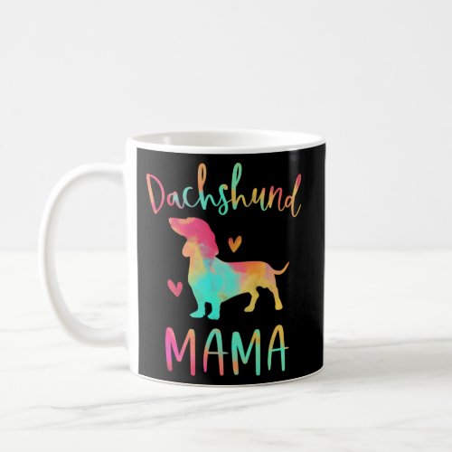 Dachshund Mama Colorful Doxie Dog Mom Coffee Mug