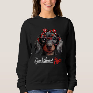 Dachshund Mama Dog Mom Headband Mothers Day Sweatshirt