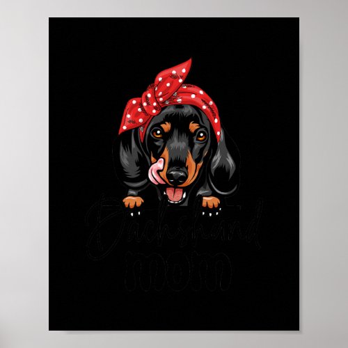 Dachshund Mama Doxie Gifts Dog Mom  Poster