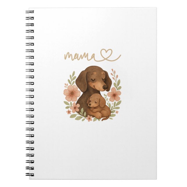 Dachshund Mama Mother's Day Notebook (Front)