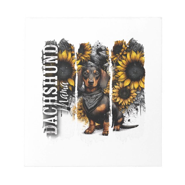 Dachshund Mama  Notepad (Front)