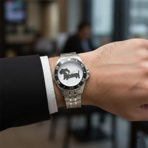 Dachshund Mens Stainless Steel Watch