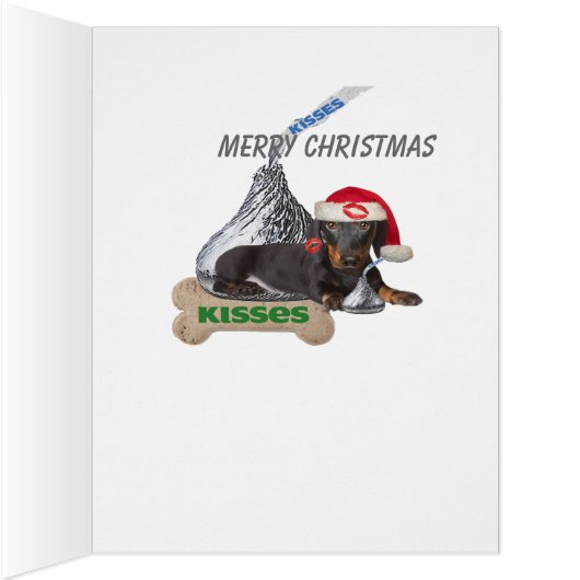Dachshund Merry Christmas (Inside (Right))