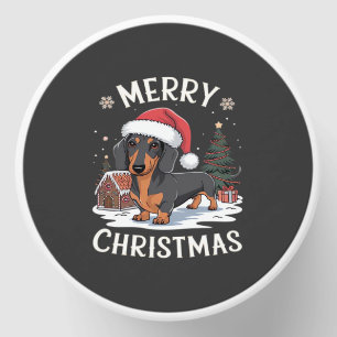 Dachshund Merry Christmas Classic T-Shirt Mini Candle Favors