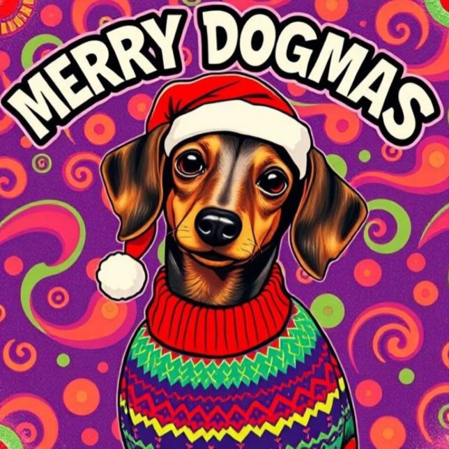 Dachshund Merry Dogmas Sweatshirt (Creator Uploaded)