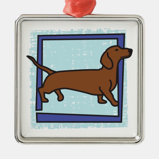 Dachshund Metal Ornament (Front)