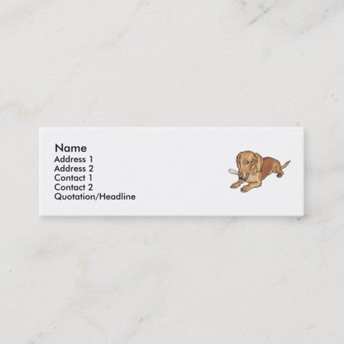 Dachshund Business Cards