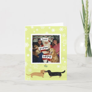 Dachshund Mistletoe Kiss Christmas Dogs Template