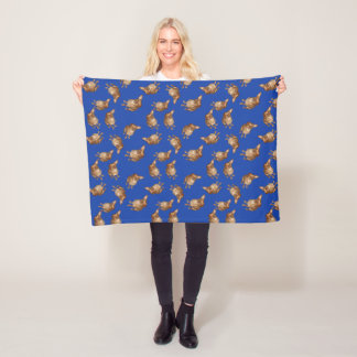 Dachshund Mix Dog  Fleece Blanket