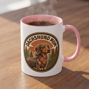 Dachshund Mom Coffee Mug   Wiener Dog Mom Gift