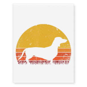 Dachshund Mom Dog Dad Gift Temporary Tattoos