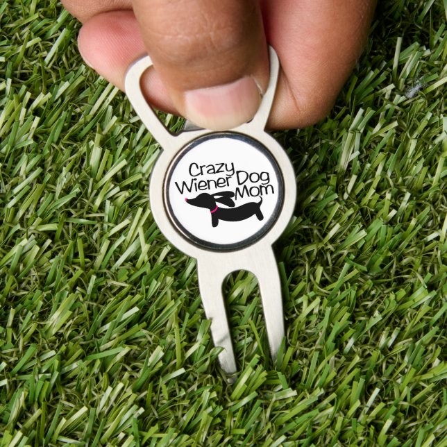 Dachshund Mom Golfer Gift for Wiener Dog Moms Divot Tool (Insitu 1)